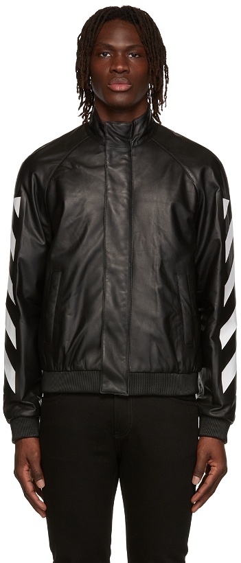 Photo: Off-White Black Leather Jacket