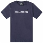 Fred Perry x Raf Simons Printed T-Shirt in Navy Blue