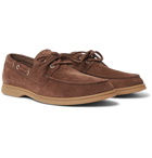 Brunello Cucinelli - Suede Boat Shoes - Brown