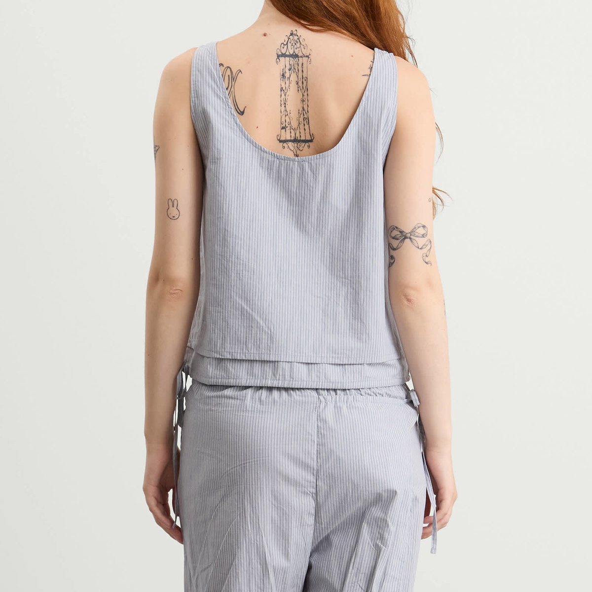Deiji Studios Women's Layered Vest Top in Sky Stripe