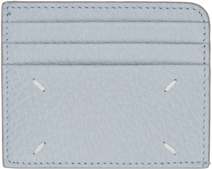Photo: Maison Margiela Blue Four Stitches Card Holder