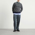 Howlin by Morrison Men's Howlin' Captain Harry Contrast Trim Jumper in Oxford