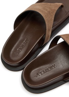 A.emery Imara Suede Flip Flops Brown