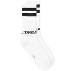 Valentino V Dreamers Logo Sport Sock