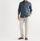 Etro - Slim-Fit Printed Cotton-Blend Shirt - Blue