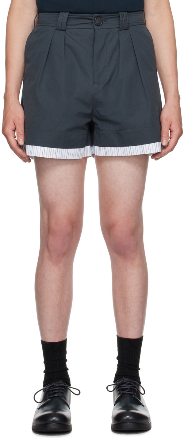 S.S.Daley Blue Layered Shorts