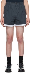 S.S.Daley Blue Layered Shorts