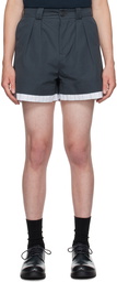 S.S.Daley Blue Layered Shorts