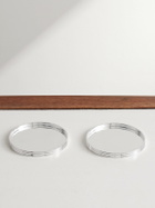 Christofle - KT Set of Two Silver-Plated Glass Coasters