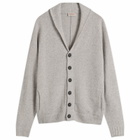 John Smedley Men's Rockford Cashmere Shawl Collar Cardigan in Polar
