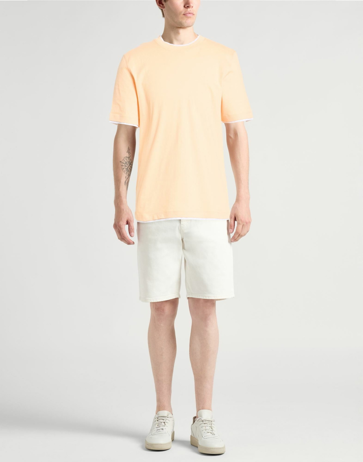 Brunello Cucinelli Mens T-shirt Apricot