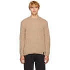 Kenzo Tan Alpaca Crewneck Sweater