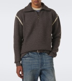 Maison Margiela Wool zip-up sweater