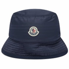 Moncler Men's Waffle Knit Bucket Hat in Navy