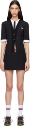 Thom Browne Black Trompe L'Oeil Patch Pocket Minidress