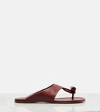 Loewe Toggle leather thong sandals