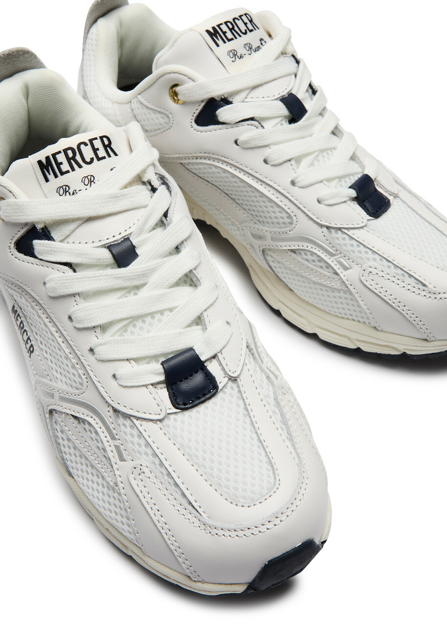 Mercer The Re-Run Panelled Mesh Sneakers White Mercer