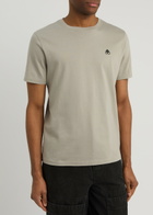 Moose Knuckles Satellite Logo Cotton T-shirt Light Grey