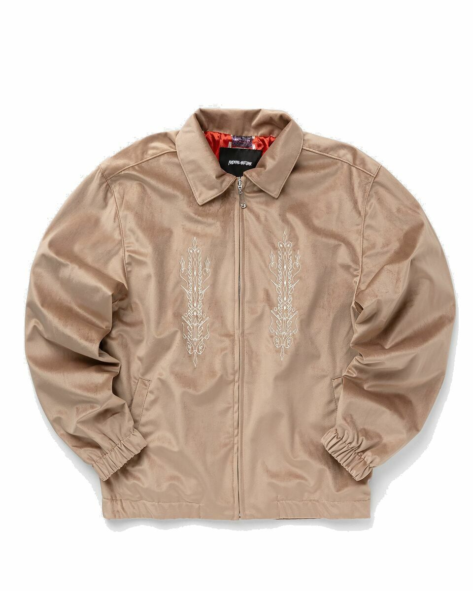 Photo: Fucking Awesome Bullshirt Work Jacket Beige - Mens - Windbreaker