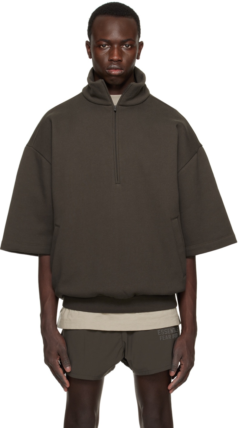Photo: Essentials Gray Half-Zip Sweatshirt