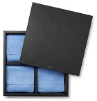 Smythson - Grosvenor Full-Grain Leather Games Compendium - Dominoes, Chess and Checkers - Black