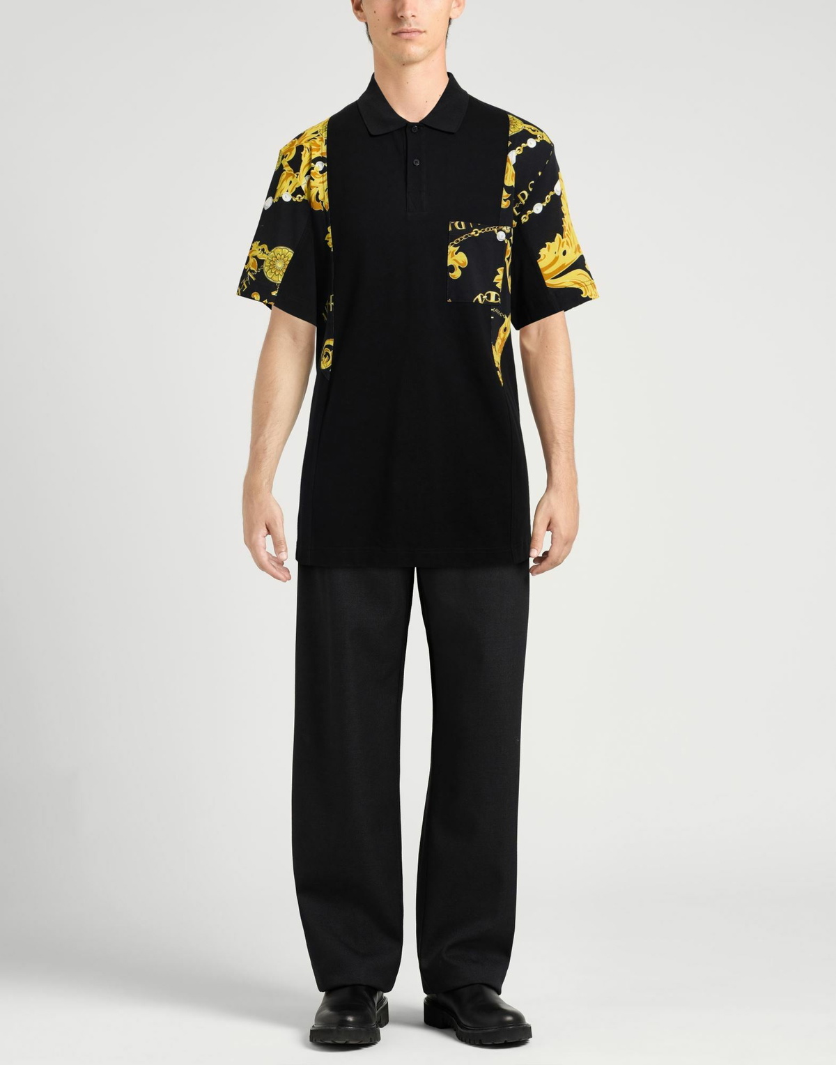 Versace Jeans Couture Mens Polo shirt in Black