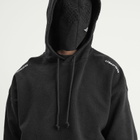 Umbro by Slam Jam Men's Lasered Masked Hoodie in Washed Black