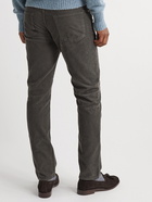 Sid Mashburn - Garment-Dyed Cotton-Corduroy Trousers - Gray