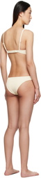 Haight Off-White Adjustable Ribbed Monica & Ribbed Basic Bikini