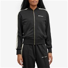 Palm Angels Women's Classic Logo Track Bomber Jacket in Black