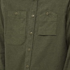 Engineered Garments Men's Flannel Work Shirt in Olive