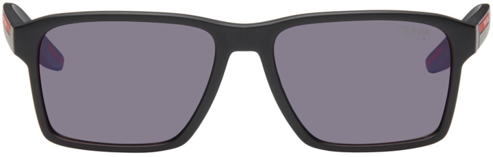 Photo: Prada Eyewear Black Linea Rossa Sunglasses