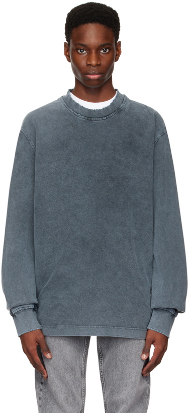 Photo: Han Kjobenhavn Gray Distressed Long Sleeve T-Shirt