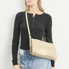 Maison Margiela Women's Horizontal Baguette Bag in Cream Gold 