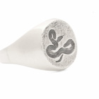 Frederick Grove Snake Signet Ring in Silver