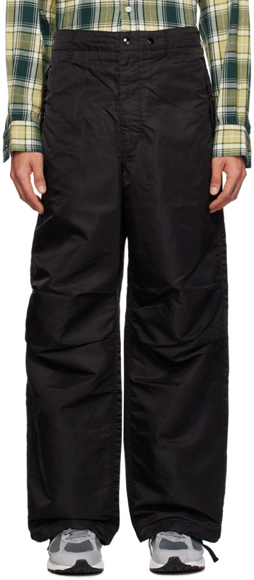 Photo: Engineered Garments Black Pleated Trousers