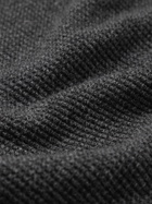Theory - Toby Waffle-Knit Cashmere Sweater - Gray