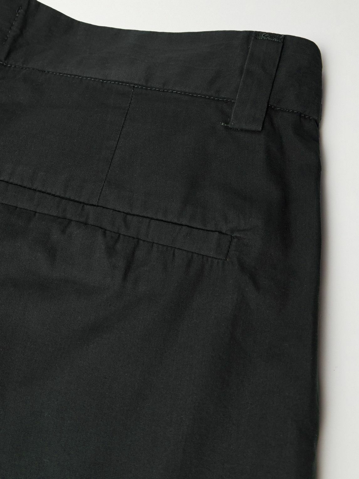 AGOLDE - Slater Straight-Leg Pleated Cotton-Twill Trousers - Black