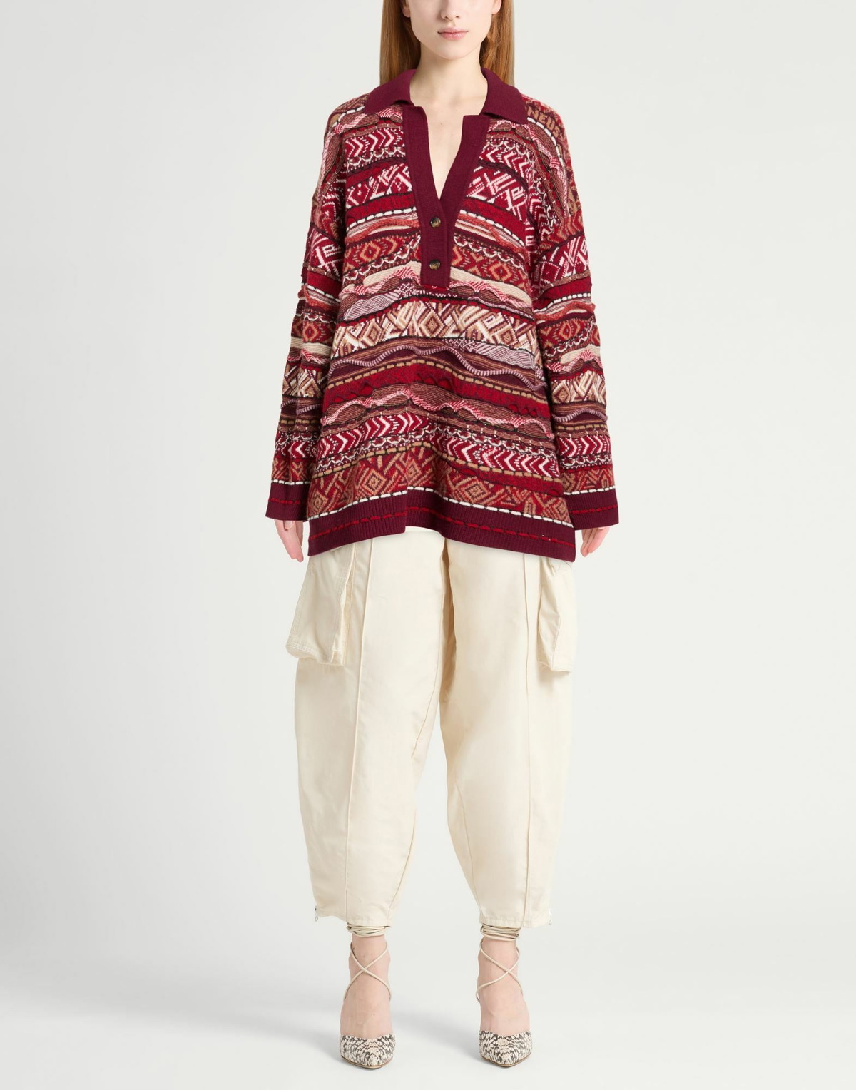 Laneus Womens Sweater Garnet
