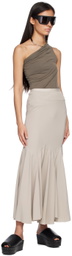 Rick Owens Off-White Divine Bias Maxi Skirt