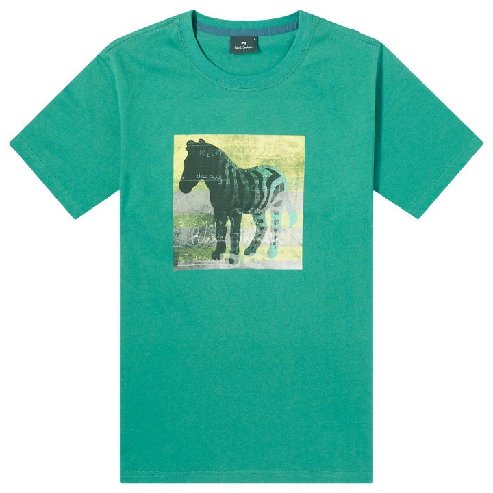 Photo: Paul Smith Men's Zebra Square T-Shirt in Green