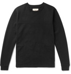 Folk - Sigma Panelled Twill and Loopback Cotton-Jersey Sweatshirt - Men - Black