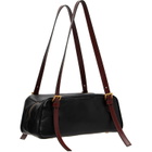 Versace Black & Brown Emblème Nappa Bowling Bag