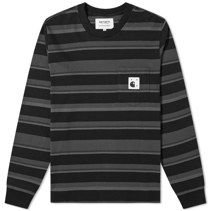 Photo: Pop Trading Company x Carhartt Long Sleeve Pocket Tee