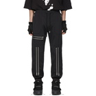 99% IS Black 90s Bondage Lounge Pants