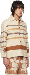 HARAGO Off-White Kantha Jacket