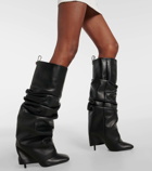 The Attico Rea leather knee-high boots