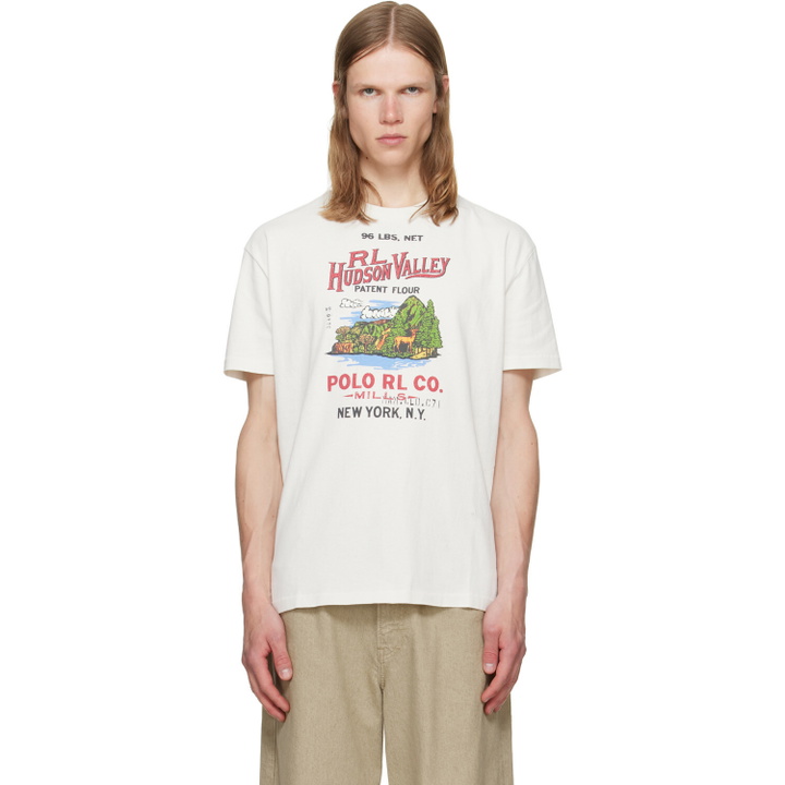 Photo: Polo Ralph Lauren Off-White Classic Fit Jersey Graphic T-shirt