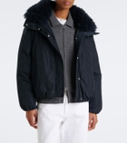 Yves Salomon Wool-trimmed down jacket