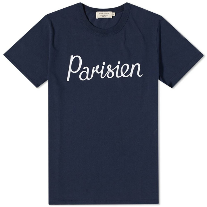 Photo: Maison Kitsuné Men's Parisien T-Shirt in Navy